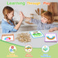 Humerry Spelling Game for Kids Ages 3-8, Word Building & Sight Word Games, Phonics Learning Toy with 100 Wooden Letter Tiles & 30 Double-Sided