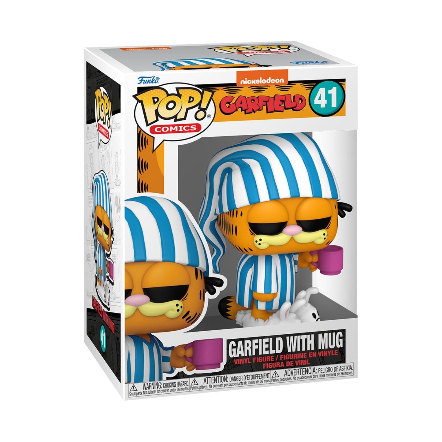 Funko POP! Comics: Garfield- Garfield with Mug - Collectable Vinyl Figure - Gift Idea - Official Merchandise - for Kids & Adults - Cartoons Fans
