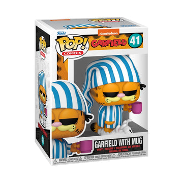 Funko POP! Comics: Garfield- Garfield with Mug - Collectable Vinyl Figure - Gift Idea - Official Merchandise - for Kids & Adults - Cartoons Fans