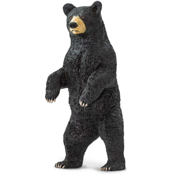Safari Ltd. Standing Black Bear Figurine - Lifelike 4" Model Figure - Educational Toy for Boys, Girls, and Kids Ages 3+