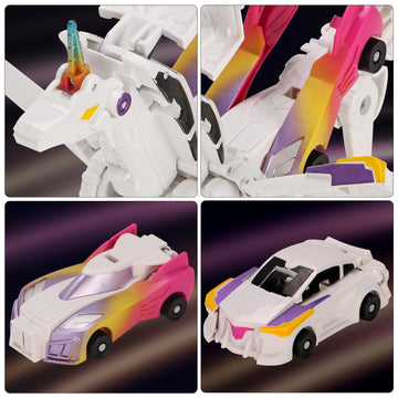 Car Toy transformable Unicorn, Sports car Collision Magic Unicorn, Children's transformable car Robot Suitable for Boys and Girls
