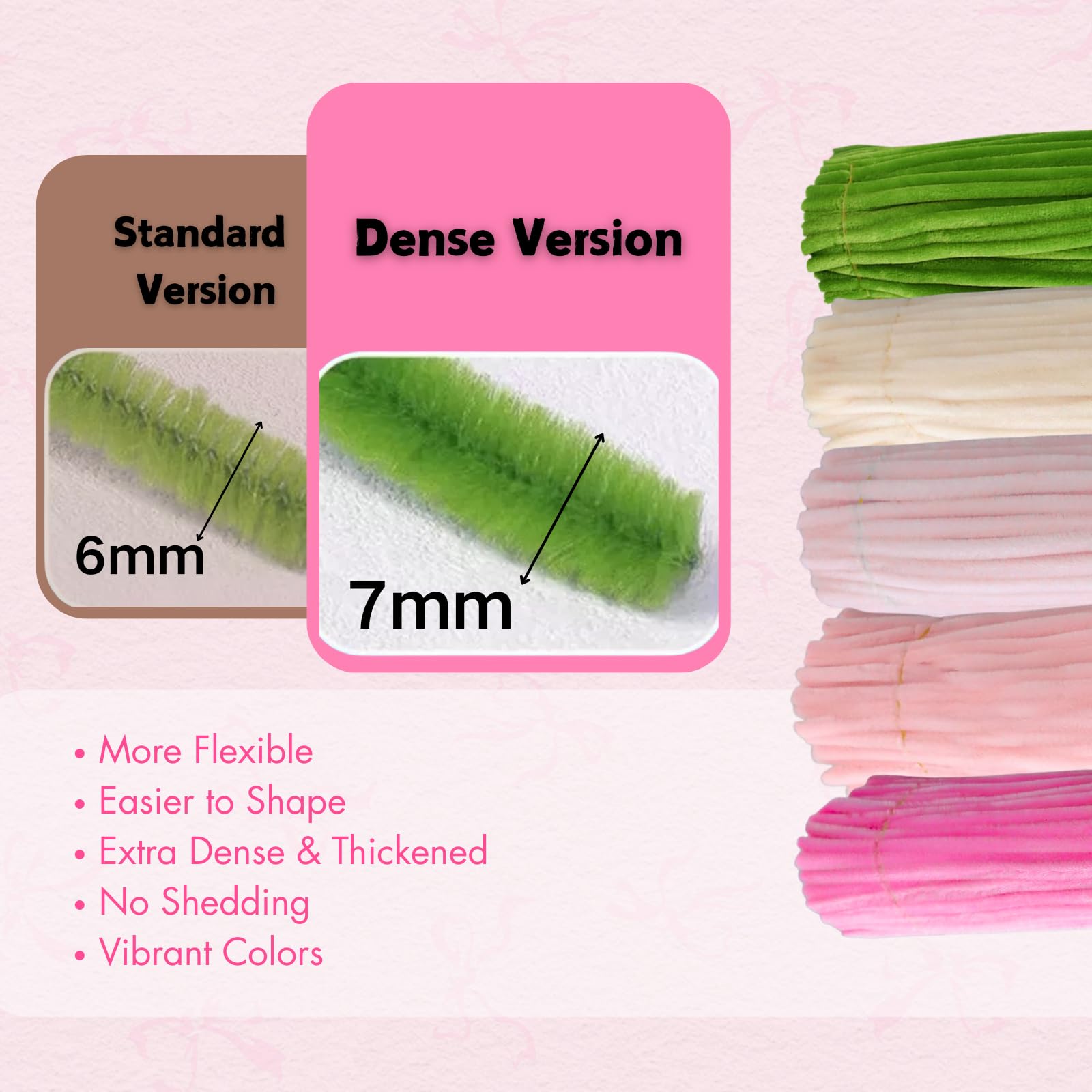 Balinging Upgraded 900 pcs Colorful Chenille Pipe Cleaners for Crafts, Extra Fuzzy Flexible Stems, 12 Inch Length for DIY Art, Kids and Adults