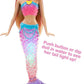 Barbie Dreamtopia Doll, Rainbow Lights Mermaid with Glimmering Light Up Rainbow Tail, Tiara and Blonde Hair