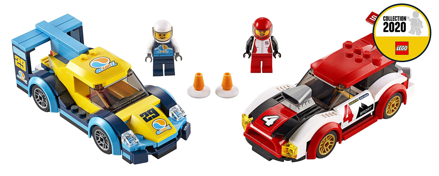 LEGO 60256 City Nitro Wheels Racing Cars Toy with 2 Race Drivers Minifigures, Rally Vehicles for Kids 5+ Year Old