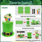 whumsdog St. Patrick's Day DIY Leprechaun Trap Kit for Kids- Craft Catch a Leprechaun Trap Set with Cauldron Kettles, Theme Stickers, Shamrock Coins |