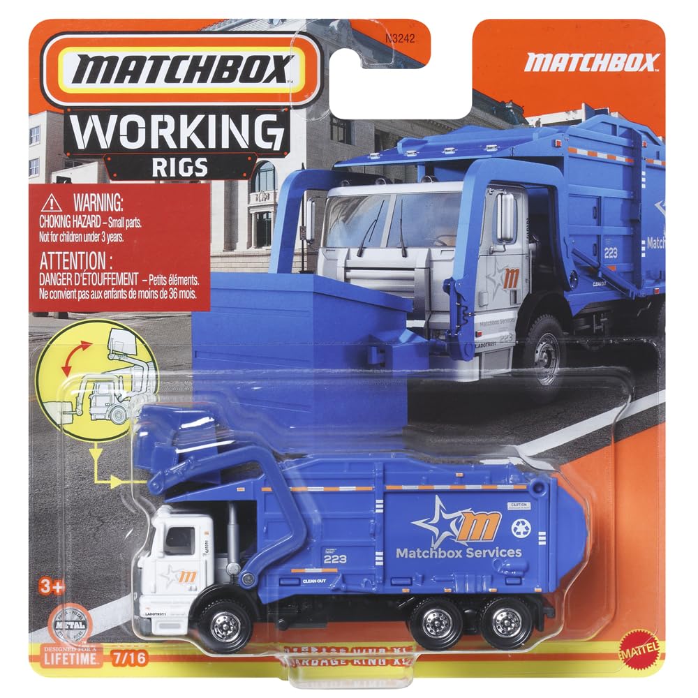 Matchbox Garbage King XL, Working Rigs 9/16 [Blue]