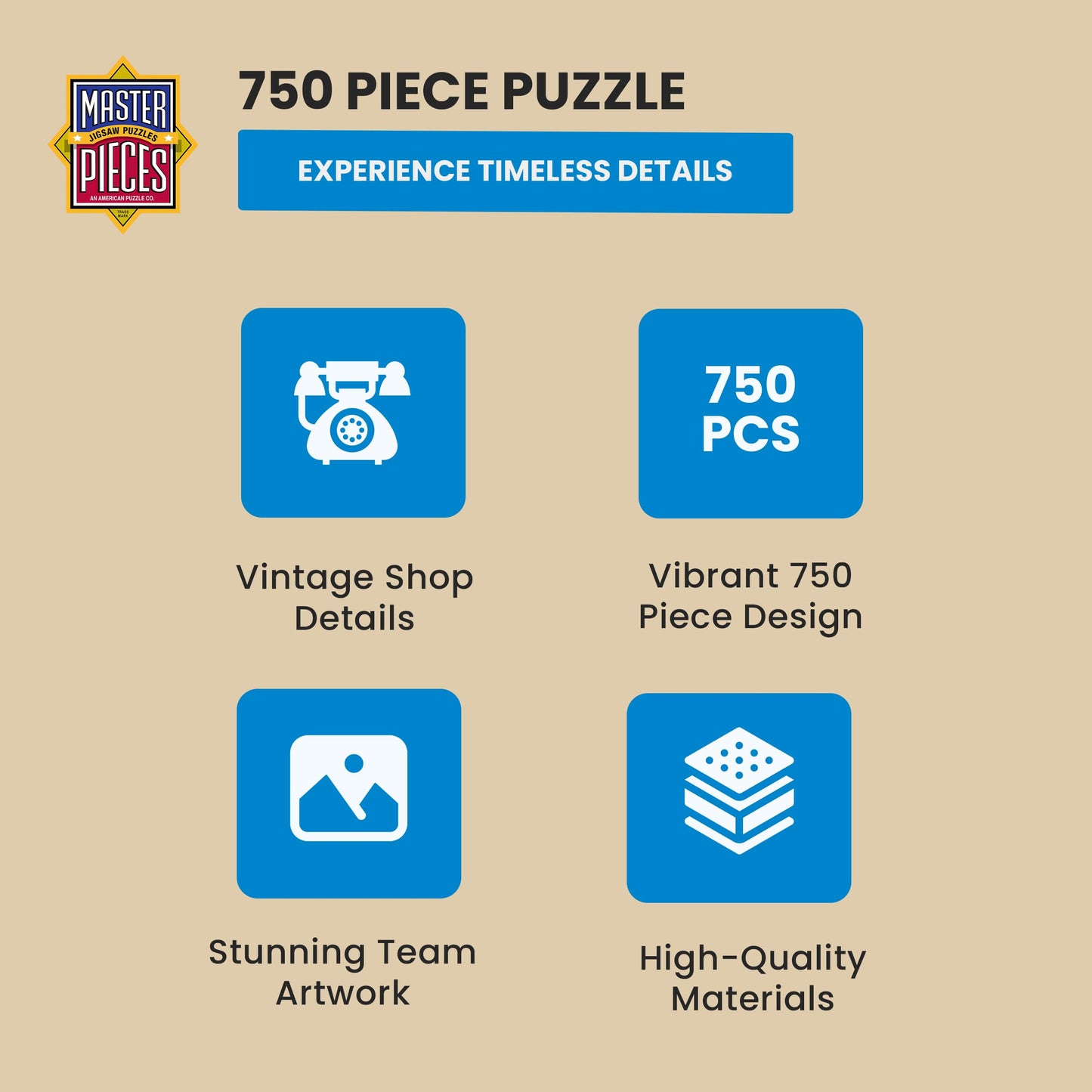 MasterPieces 750 Piece Jigsaw Puzzle for Adults and Family - Hidden Gems - 18"x24"