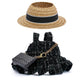 LYBHYQTII 17cm Doll Clothes- Luxury Chic Style Set High-End Fashion Accessories - Premium Handmade Clothes 3 Piece Set Hat & Black Bag & Dress