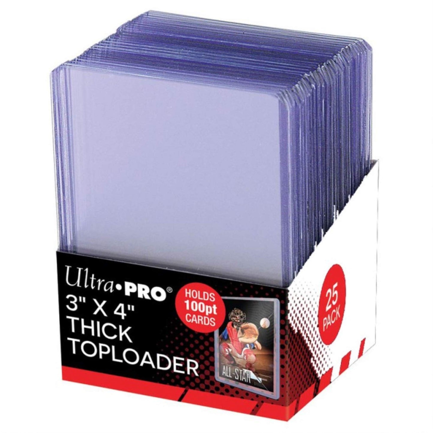 Ultra Pro 3" X 4" Super Thick 100PT Toploader 25ct