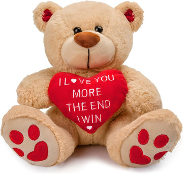 CaseTank Valentines Day Gifts for Her Kids: 10 Inches Teddy Bear Funny Cute Stuffed Animal Plush Present, Valentines Day Birthday Gifts for Him Women