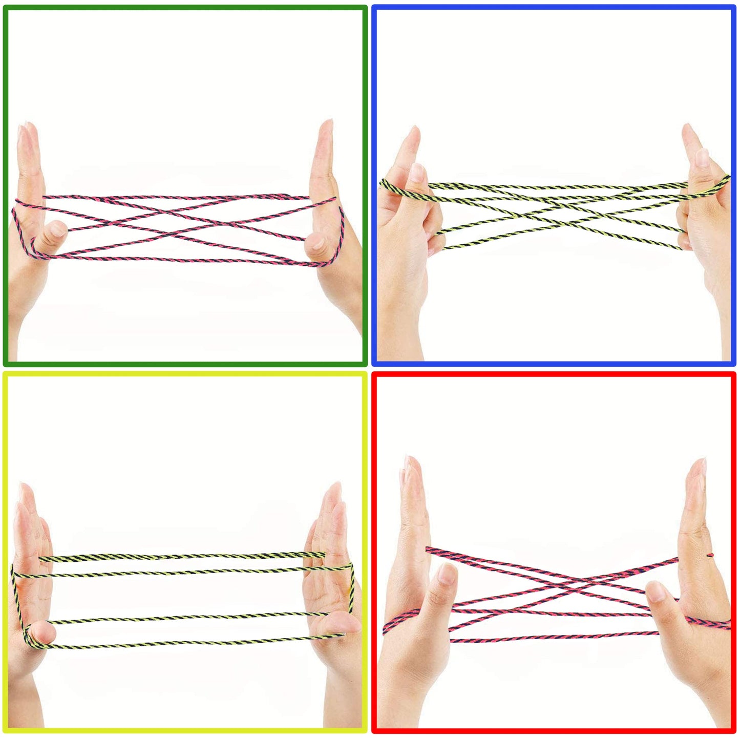 ArtCreativity 63 Inch String for Cat’s Cradle Game, 2 Pieces, Long & Slightly Stretchy, Classic Indoor and Outdoor Fun for Kids, Party Favor and Gift