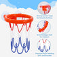 Auvitaya Bath Toys, Bathtub Basketball Hoop for Kids Toddlers, Bath Shower Toys for Kids, Strong Suction Cup Basketball Hoop & 3 Soft No-Hole Balls