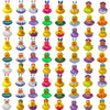 100 Pack Patriotic Rubber Ducks in Bulk - 250th Anniversary Party Favors, 4th of July Bath Toys for Kids, Memorial Day & Veterans Day Gifts