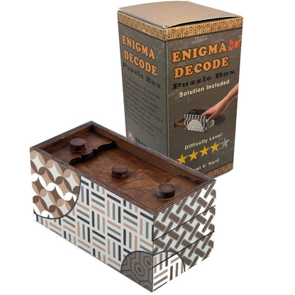 Enigma Decode Secret Puzzle Box Money and Gift Card Holder Magic Trick Lock