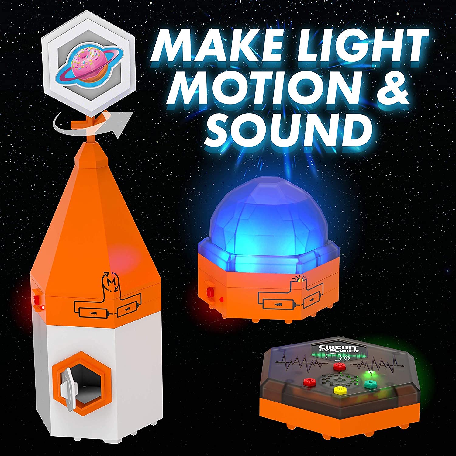 Educational Insights Circuit Explorer Deluxe Base Station Circuit for Kids, Space Toy, Building Set, STEM Toy, Gift for Boys & Girls, Ages 6+