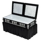 Deluxe Black Casket for Wrestling Action Figures with Removable Base