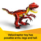LEGO Creator 3 in 1 Fierce Dinosaur Building Toy for Boys & Girls, Ages 8+ - Gift for Birthdays - Kids Build 1 of 3 Prehistoric Animal Figures - 31379