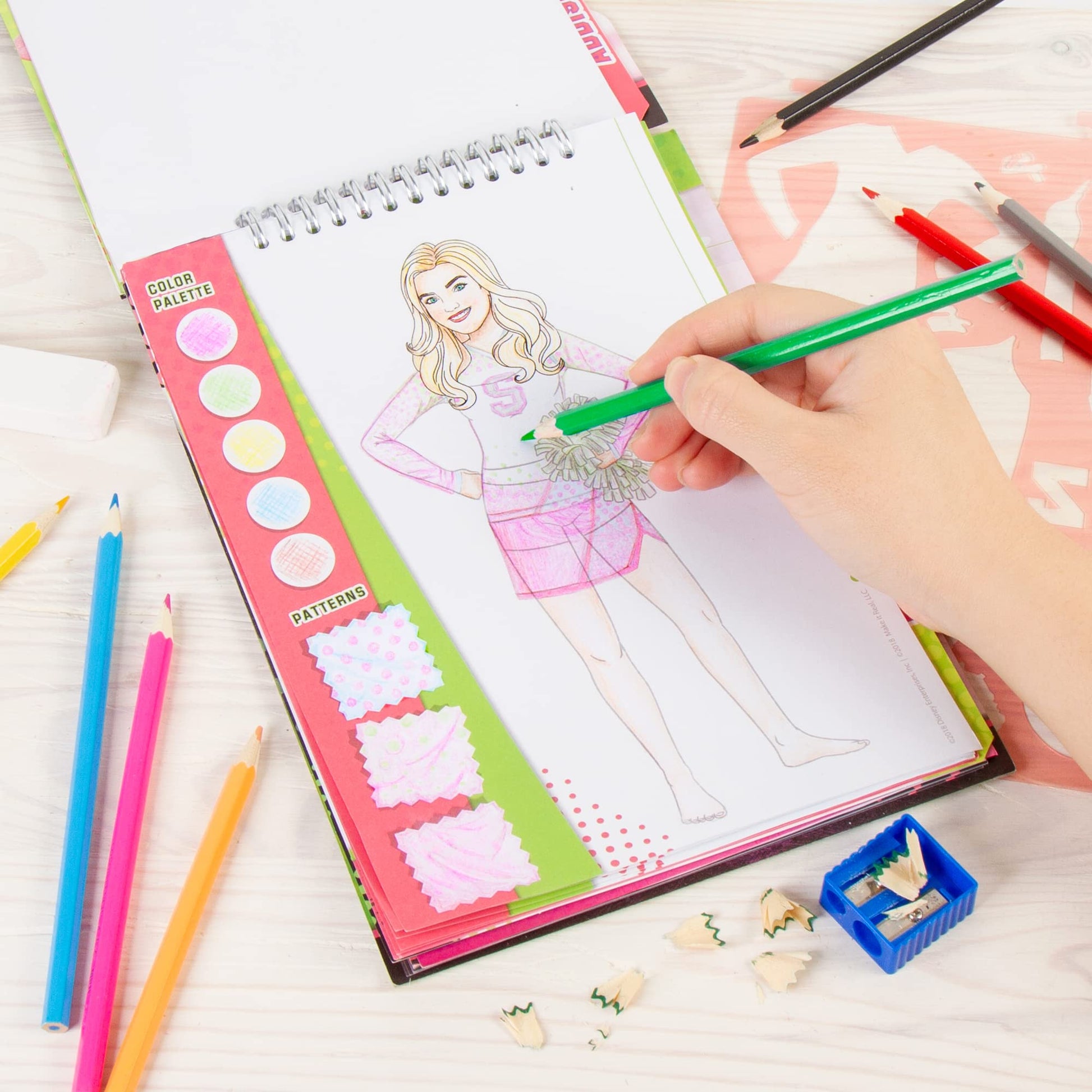 Make It Real Disney Zombies Fashion Design Sketchbook for Girls - Create Outfits for Addison & Bree with Stickers, Stencils, Design Guide - Creative