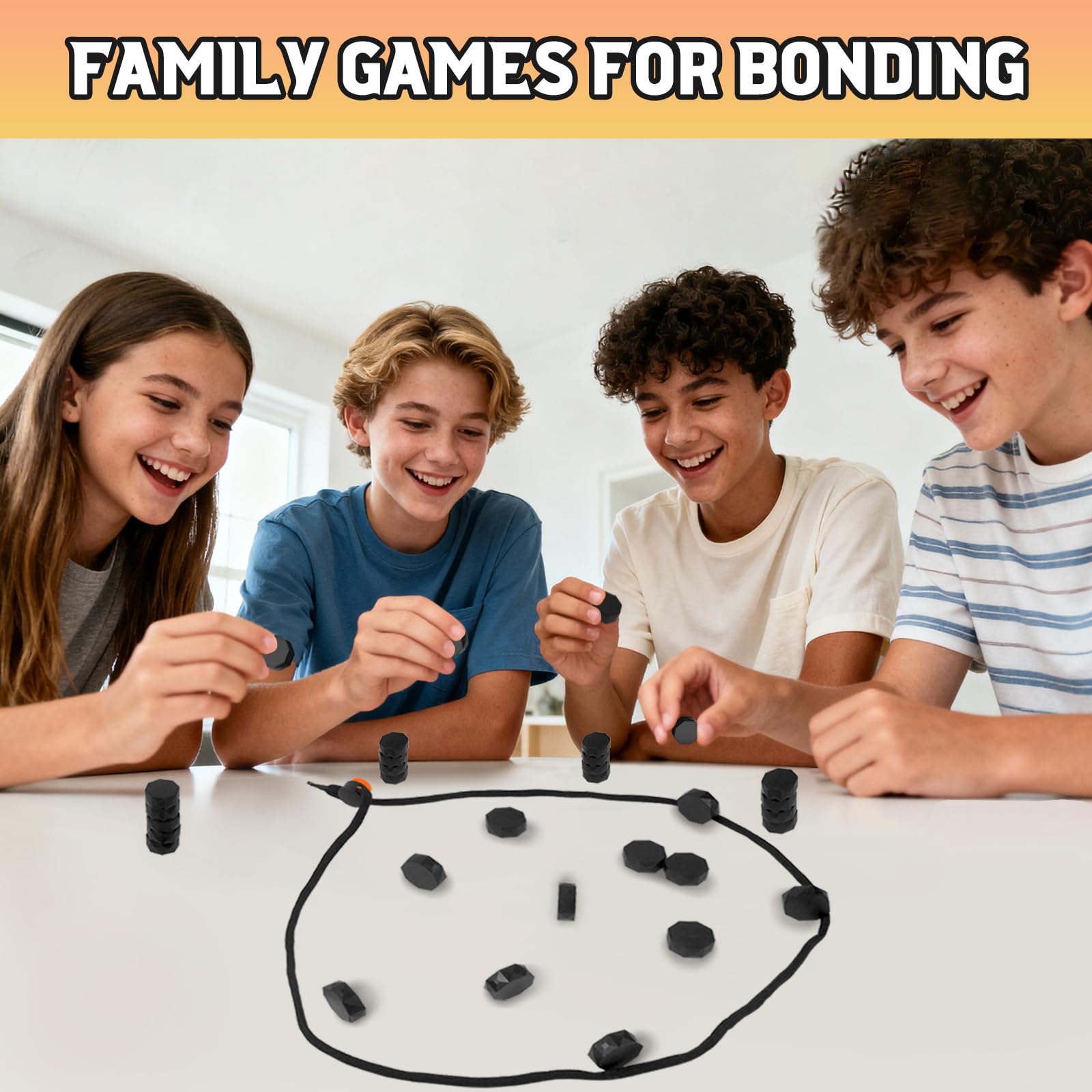 kowgical Chess Game with 20 Stones, Plastic Chess Games Set for Teenagers Adults, Party Easter Gifts Travel Games, Fun Tabletop Multiplayer Game