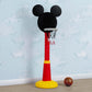 Delta Children Disney Mickey Mouse Plastic Basketball Set - Includes Basketball Hoop, 1 Basketball and Ball Pump, Red/Black