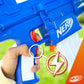 Nerf Fortnite Blue Shock Blaster, 10 Dart Clip, 10 Elite Nerf Darts, Includes Bonus Code To Unlock The Beat Wrap in the Game, Motorized Dart Blaster