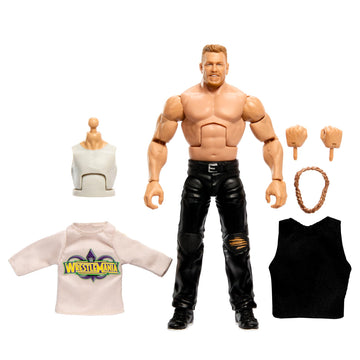 Mattel WWE Elite Collection Wrestlemania Action Figure Set, Pat McAfee Collectible with Accessory & Nicholas Build-A-Figure Parts