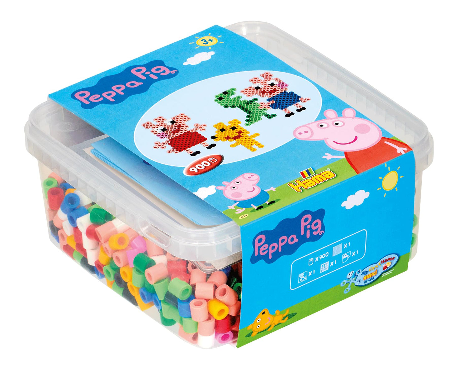 HAMA - Box Peppa Pig - Iron on Beads Maxi Size - Creative Activities