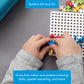 PLUS PLUS Building Set with Travel Case, 3D Puzzle Open Ended Stem Toy for Kids, 100 Mini Interlocking Pieces, 1 White Baseplate