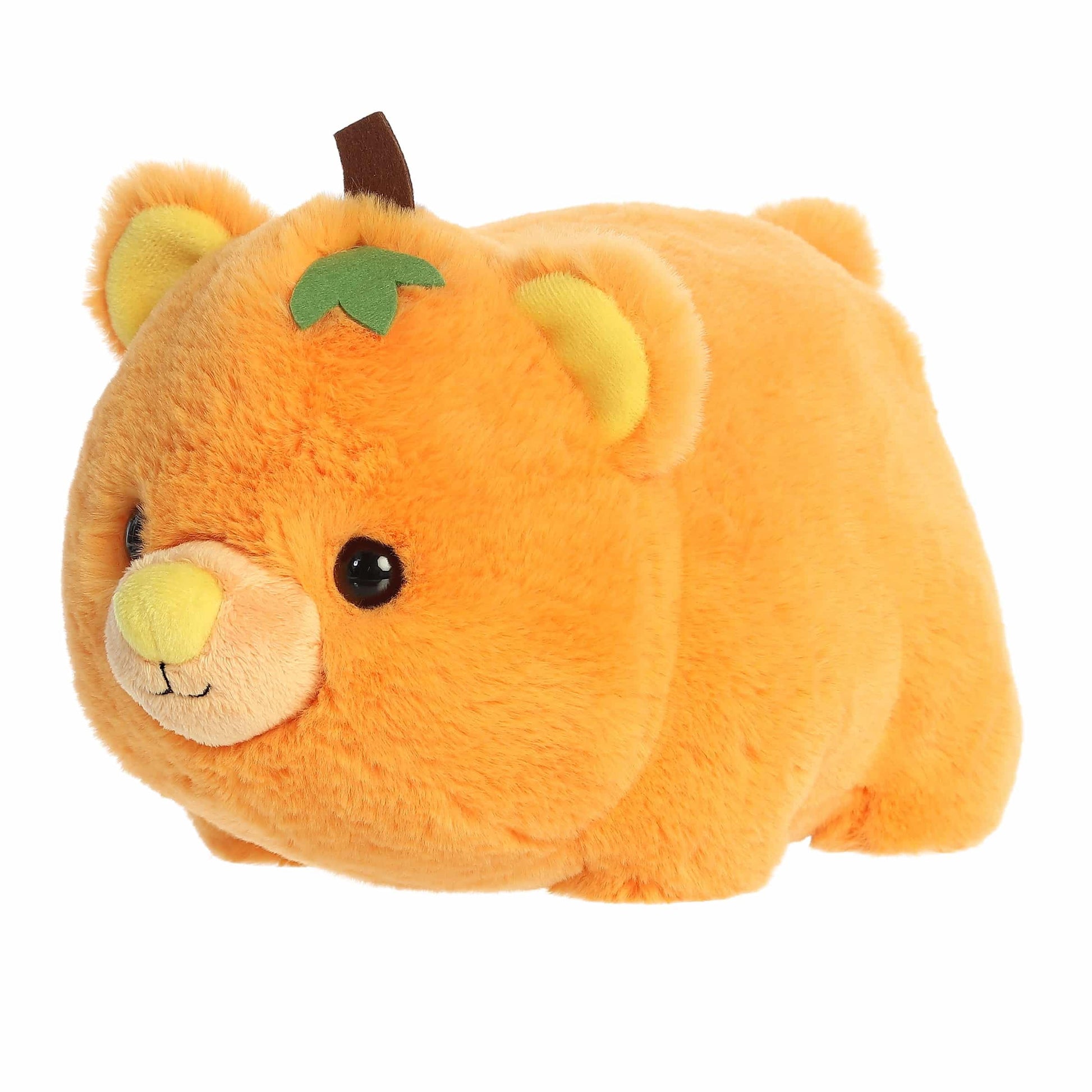 Aurora® Spooky Spudsters™ Patty Pumpkin Bear™ Stuffed Animal - Round Shape Makes for Comforting Cuddles - Perfect for Halloween Decorations and Gifts