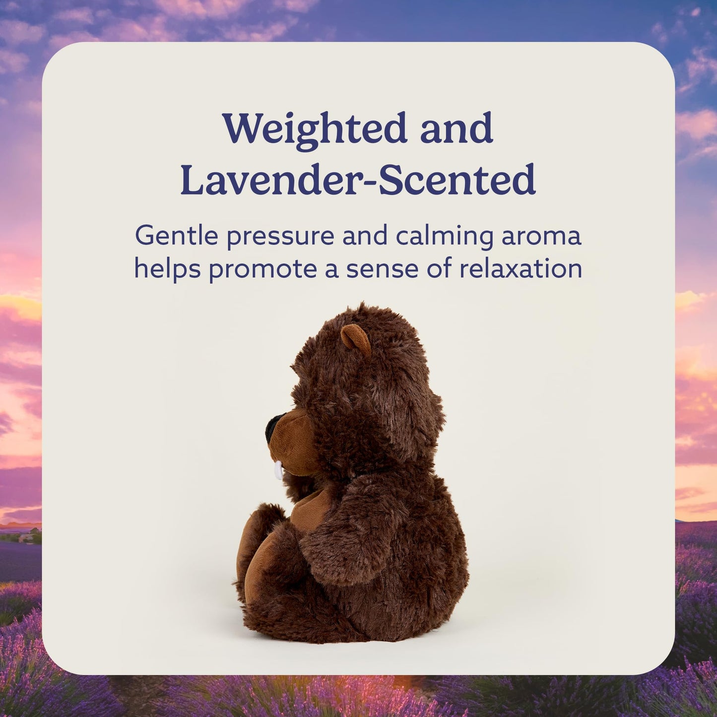 warmies Microwavable & Weighted Stuffed Animals, Beaver - Soothing Warmth Plushies - Lavender-Scented Weighted Plushie Comfort - Stuffies for Adults