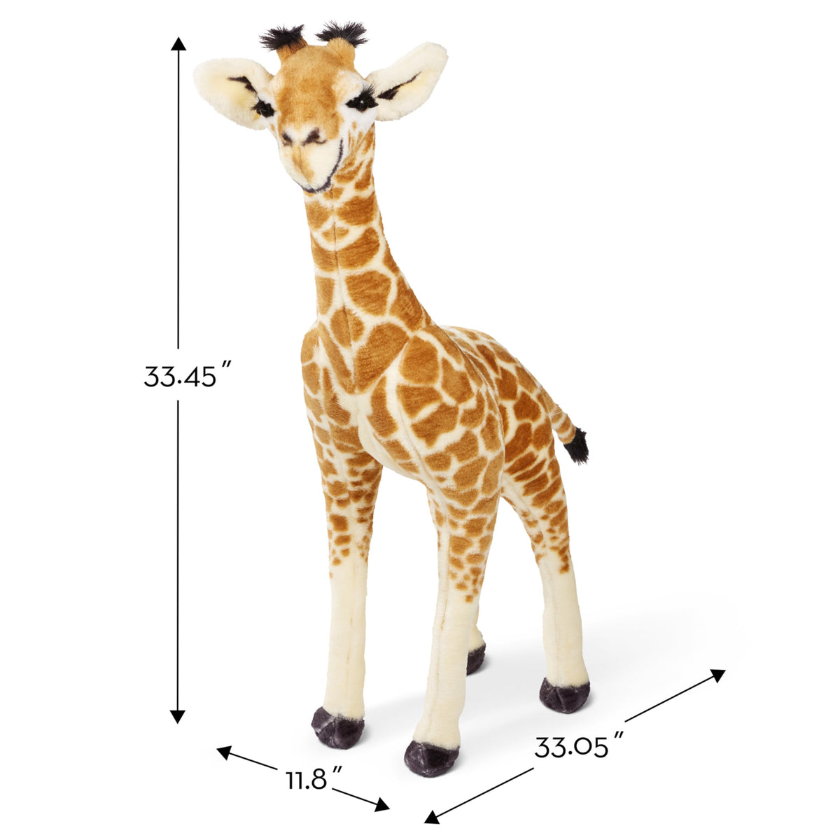 Melissa & Doug Lifelike Plush Standing Baby Giraffe Stuffed Animal - 3 Feet Tall