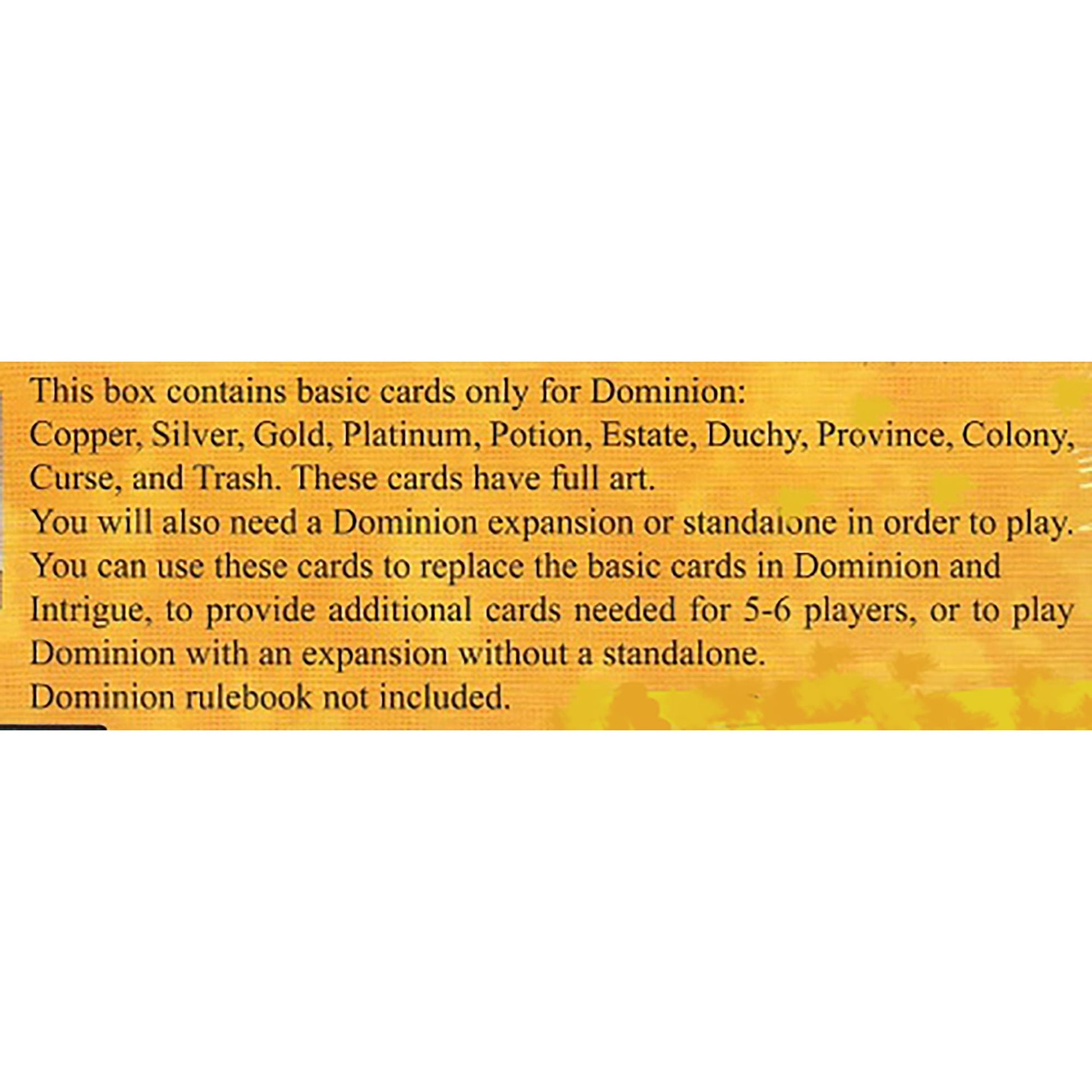 Rio Grande Games Dominion Base Cards Set - 250 Victory, Treasure & Curse Cards, Updated Graphics