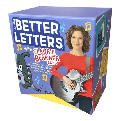 Bjorem Better Letters® and The Laurie Berkner Band ABCs Card Deck, Learn Letters and Sounds paired with Laurie Berkner's 6 Better Letters Songs