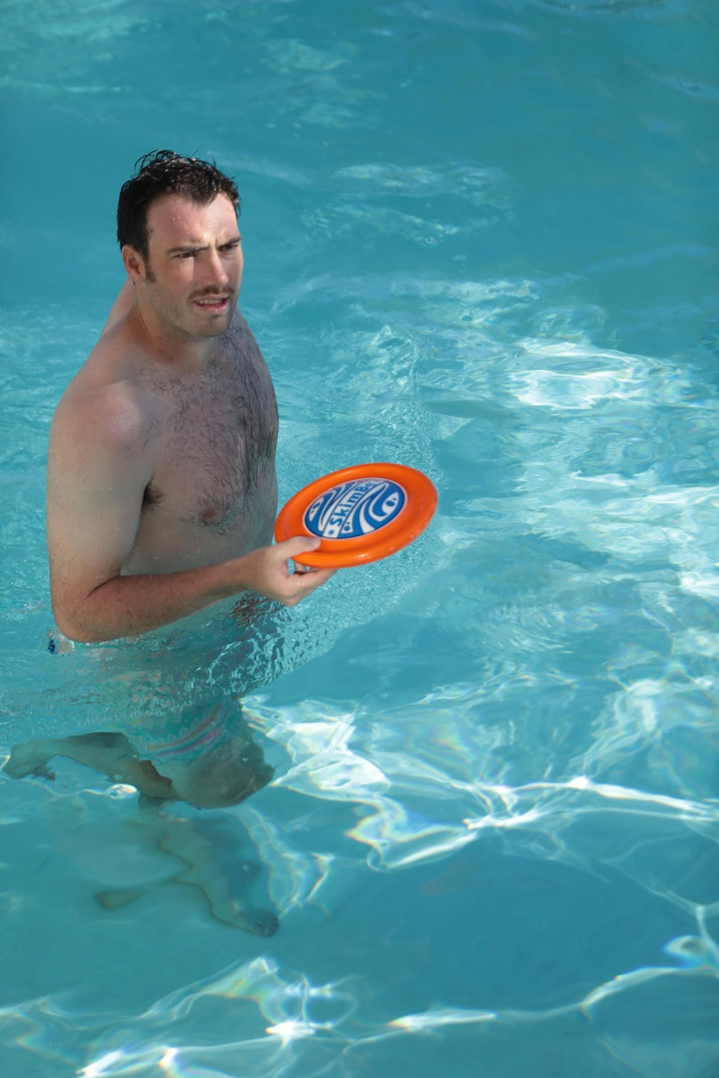 SkimBe® Disc Toy - Skimming Disc for Pool, Beach & Summer Games - Water Skimming Toy for Kids & Adults - Durable Floating Toy for Pool, River