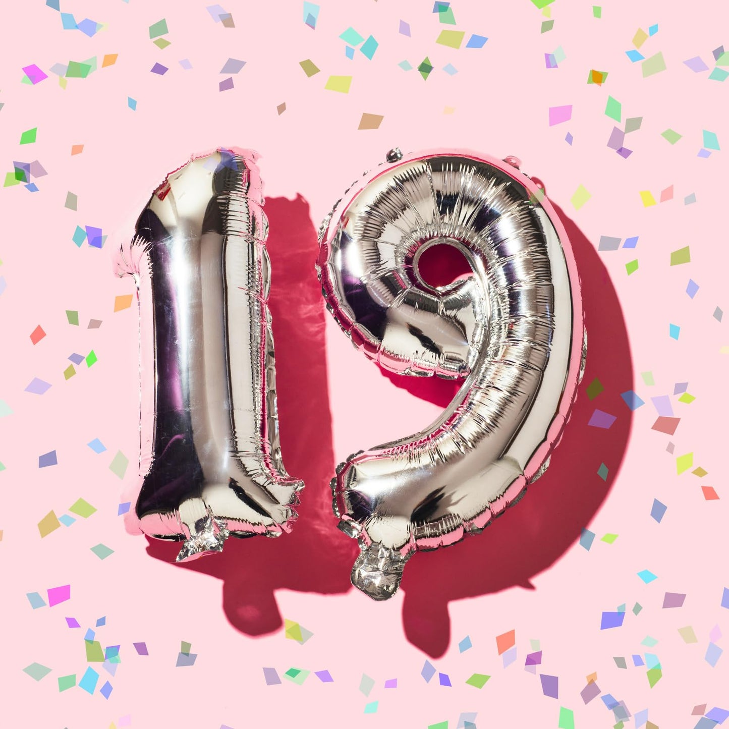 16" Silver 0-9 Number Balloons Foil Balloons Mylar Balloons for Party Decorations Party Supplies