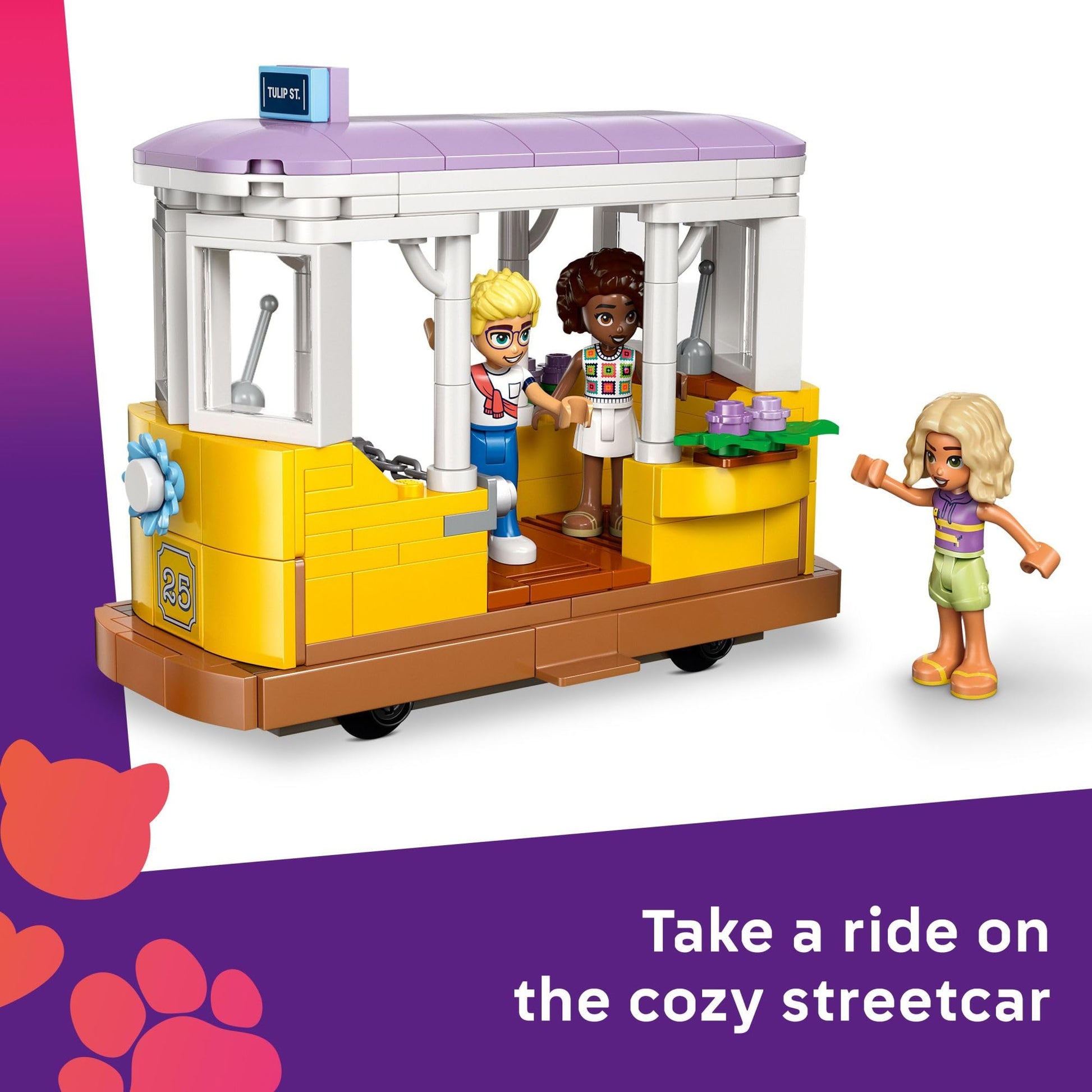 LEGO Friends Plant Café & Flower Shop Pretend Play Building Toy - Playset with 4 Minidolls and Cat Toy for Creative Storytelling - Birthday Gift Idea