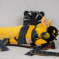 Boss Monsta Protobean V3 Plushie - Yellow | Soft & Squishy Collectible Plush Toy | Adorable Robot Bean Plush for Snuggles & Display