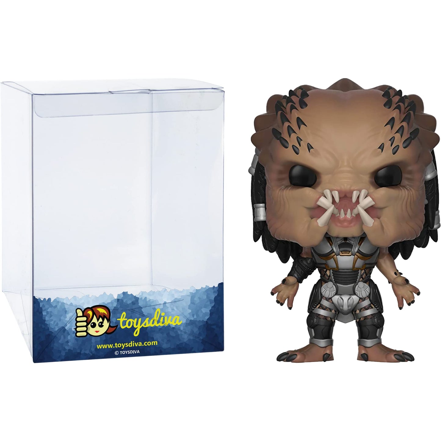 Funko Fugitive Predator (Chase): P o p ! Movies Vinyl Figurine Bundle with 1 Compatible 'ToysDiva' Graphic Protector (620-31299 - B/A)