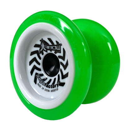 YoyoFactory Arrow Elite Beginner Yoyo Toy - Comes with Extra String & Pre Tied Finger Loop - Includes Bearings for Beginners to High Performance