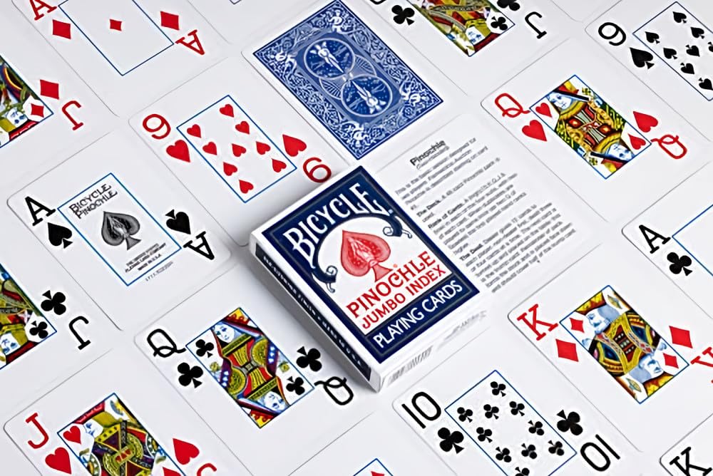 Bicycle Pinochle Playing Cards Jumbo Index 2 Decks