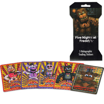 Five Nights at Freddy's Holographic Sticker 3 Pack - Bundle with 3 Five Nights at Freddy's Blind Bags Plus More | Premium Collectible FNAF Character