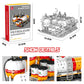 Modular Gas Station & Chemical Plant Building Set, 743 PCS Industrial Storage Tank Brick Model with Loading Bay, Display Model Kit for Adults and Kids