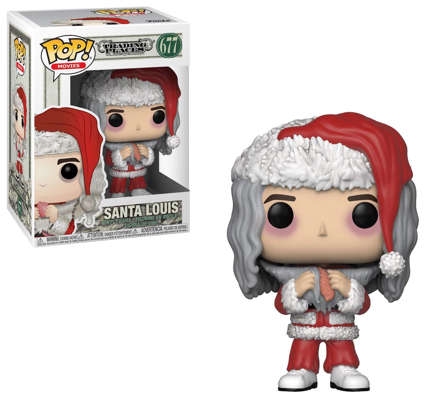 Funko Pop Movies: Trading Places - Santa Louis with Salmon Collectible Figure, Multicolor