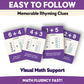 Smart Sums Addition Flash Cards - Single-Digit Addends, Sums to 10, Visual Math Clues & Rhymes for Kids Ages 4-7