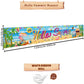Hello Summer Banner, 118 x 20 Inch Beach Pool Hawaiian Luau Party Decorations for Outdoor Display