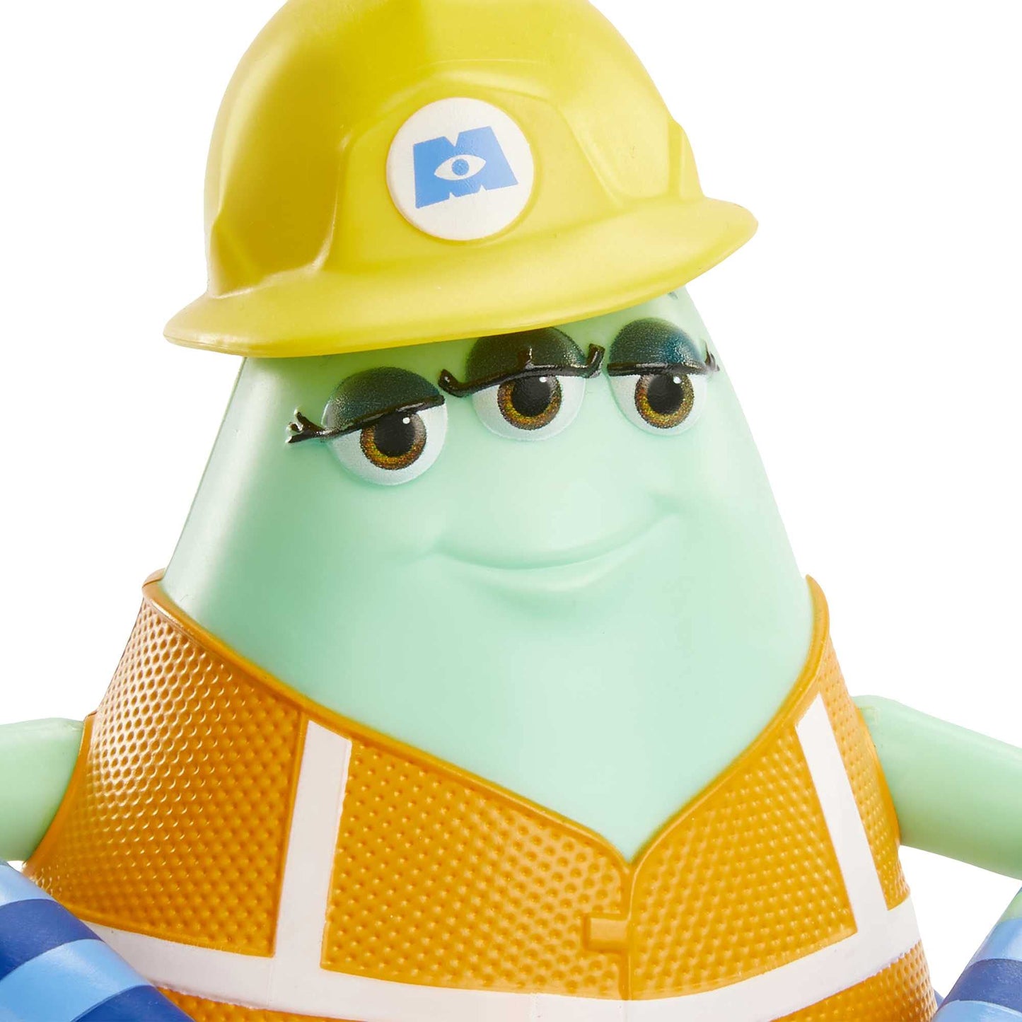 Mattel Pixar Monsters at Work Cutter Action Figure, Collectible Disney Plus Character Toy with Accessories, 4.75-in Tall Posable Authentic Detail