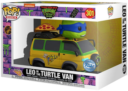 Funko Pop Ride SUPDLX! Movie: Teenage Mutant Ninja Turtle - Leonardo in Van (Exc), Collectable Vinyl Figure - 73578