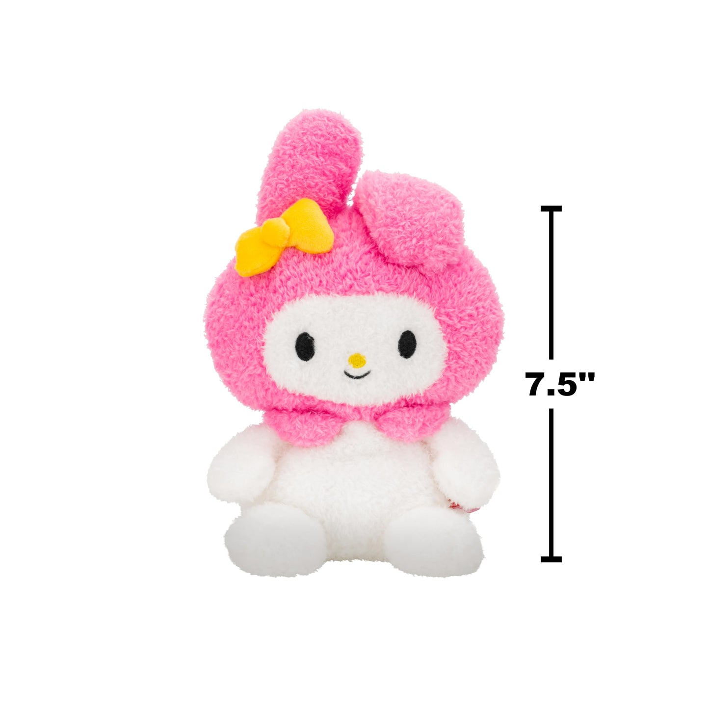 BumBumz 7.5-inch Hello Kitty and Friends Bumz Classic My Melody Plush - Collectible Sanrio Toy - from the Makers of Original Squishmallows - Ages 3+