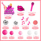 26 PCS Music Cake Toppers Pink Birthday Cake Topper and Disco Cake Topper for Music Birthday Decorations Supplies (1)