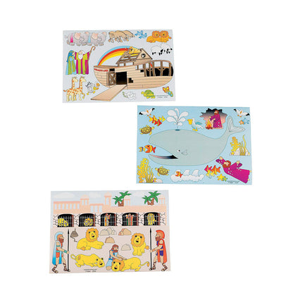 Fun Express - Make-A-Bible Story Stickers - Stationery - Stickers - Make - A - Scene (Sm) - 12 Pieces